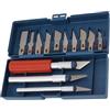 Qcwwy Set di Scalpelli da Intaglio da 13 Pezzi, Taglierina per Lavorazione del Legno in Acciaio, per Pannelli in Schiuma di Legno, Attrezzi da Giardino per Scultura in Plastica