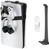 Generico Kit di montaggio a parete della console per PS5Pro/console di gioco sottile, supporto a parete staffa di visualizzazione verticale con gancio per cuffie del controller (Nero)