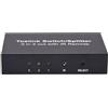 Generico Splitter audio ottico - 3 in 2 out switch, selettore digitale | Distribution Box, adattatore di output multipla per sistemi AV, controllo dei data center, presentazione della sala conferenze,