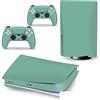 PDURMBUAB Nessuna Schiuma Nessuna Bolla Decal Skin Per PS 5 Disk Edition Console 2 Controller Vinile Cover Wraps Per PS5 Disc Version 30652