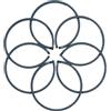 DORFEY 6 pezzi/lotto 33,3 mm x 1,2 mm anelli del pistone adatti for HOMELITE S25 e altri decespugliatori tagliaerba motosega parti di riparazione del cilindro