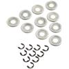 DORFEY Kit di 10 clip E for rondelle del tamburo della frizione della motosega, adatti for S-t-i-H-L 017 018 019 021 025 MS170 MS180 MS250, sostitutivi for 9460 624 0801