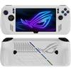 Generico Coperchio protettivo in silicone morbido console portatile per ASUS ROG Ally X Guscio protettivo antiurto antigraffio antipolvere per ROG Ally X Game Accessorie (Bianco)