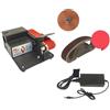 VXDEFP Mini levigatrice a nastro elettrica Lucidatrice fai-da-te Affilacoltelli Affilacoltelli Smerigliatrice multifunzionale Affilatrice for bordi(Set 4)