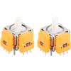 Pissente 2PCS Modulo Joystick Effetto Hall Sensore Analogico 3D di Sostituzione Ad Alta Precisione per Controller Universale