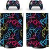 PDURMBUAB Nessuna Schiuma Nessuna Bolla Per PS5 Skin Disc Edition Anime Console E Controller Vinile Cover Skin Wraps Per PS 5 Disc Version 66356