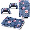 PDURMBUAB Nessuna Schiuma Nessuna Bolla Per PS5 Skin Disc Edition & Digital Edition Console E Controller Vinyl Cover Skins Wraps Resistente Ai Graffi, Compatibile 08071(Digital Edition)