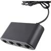 Naroote Adattatore Controller GC con Funzione per, PC 4 Porte Adattatore Controller di Gioco 3 in 1 per Giochi Multiplayer Materiale ABS
