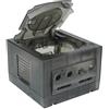 Generico Guscio protettivo console di gioco per NGC Mainframe Guscio protettivo trasparente pelle resistente agli urti/graffi Custodia completa (Nero trasparente)