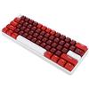 Hamwesh Tastiera Meccanica a 61 Tasti, Interruttore Rosso Hot Swap a 61 Tasti, Retroilluminazione RGB, Design Ergonomico, USB C Cablata, per PC Laptop da Casa e Ufficio con Dimensioni Compatte,