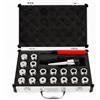 Biggittig Set di 21 pinze con contenitore MK3, fusto ER32 MT3, per incisione e fresatura di utensili rotanti