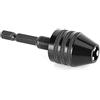 Aolidsive Accessorio per Mandrino per Smerigliatrice Set di Aste per Mandrino Corto M8 X 0,75 per Mini Punta da Trapano a 3 Griffe con Impugnatura Esagonale in Acciaio Al Carbonio (Set +