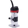 Bdneygtyr Fresa a mano elettrica da 800 W, 30000 giri/min, con alloggiamento in alluminio, fresa per legno con valigetta e accessori per la lavorazione dei bordi, nero/rosso
