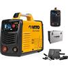 VITO Saldatrice multifunzione LCD saldatrice combinata IGBT 20 - 150 A MMA/TIG/TIG - Saldatrice in alluminio - Saldatrice elettrodo - Inverter - Elettrodi Inverter - VII150A