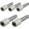 TAODAN 5PCS SDS Plus a 1/4 di pollice Hex Drill Mandrino Adattatore Argento Acciaio Telescopico Convertitore Adatto per Trapani Elettrici