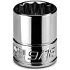 Capri Tools Bussola bassa 9/16, attacco da 1/4, 12 punti, SAE
