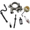 DORFEY Il set completo for la manutenzione della motosega include un oliatore for pompa dell'olio e una molla a vite senza fine insieme a un kit for tubo del carburante.