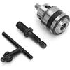 Jectse 3/8-24UNF Adattatore per mandrino per trapano a chiave leggera 0,6-6 mm, mini strumento di conversione del mandrino per mandrino conico, con 1/4 testa esagonale 3/8 asta di prolunga