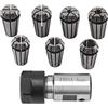 Fafeicy Set di Pinze a Molla ER11 con 5 Mm, 7 Pezzi, Pinze Autobloccanti 1 a 7 Mm per Portautensili in Acciaio a Molla per Macchine per Incisione CNC.