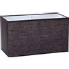 ORION LIGHTSTYLE Paralume in tessuto per presa E27 paralume rettangolare di ricambio per lampada da terra, lampada da tavolo, nero (32x16x18cm)