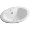 LINPHA Lavabo sopra-piano con foro rubinetto 56x46cm - LS66