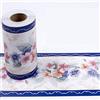 Dostear Bordi Greche Pannelli Adesivi Bordo Adesivo per Pareti Striscia Adesiva Muro Decorativa Greca Adesiva per Parete Fiore rosa blu 10 X 1000CM