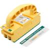 MICROJIG GRR-RIPPER 2GO Blocco di spinta per fresatrici, piallatrici a filo, seghe a nastro e da tavolo, attrezzo per lavorazione del legno, presa estrema, GR2-GO, giallo/verde