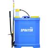 HUOLE Pompa Irroratrice, 16 Lt, Spalla Pompante e Lancia in Ottone e Inox，Spruzzatore Portatile a Pressione 16L 1-3 Bar 2 Ugelli Zaino Accessori Nebulizzatore Piante (Giallo)