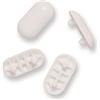 C.A. SAS Idrosanitari 4 Pz. PARACOLPI COPRIVASO TIPO IDEAL STANDARD SEDILE WC GOMMINI COPRI-WATER KIT (ALTEZZA 7)