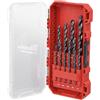 Milwaukee 48-89-2803 - Set di punte da trapano Thunderbolt in ossido nero, 15 pezzi