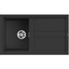 Elleci LGB40040, Lavello da incasso GRANITEK BEST 400, Colore: Nero