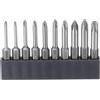 QUARKZMAN 10Pz #00-#3 Punte Cacciavite Phillips Set PH00-PH3 1/4 Gambo Esagonale 2 (50mm) Lungo Acciaio S2 Magnetiche Inserti Avvitatore per Cacciavite Elettrico Punte Trapano Tool Kit
