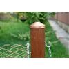 Kypos Copripalo in rame per pali tondi in legno recinzione - confezione da 10 pezzi - diametro da 80 mm a 140 mm (140 mm)