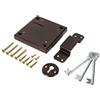 ADGO Top Lock, Chiudi, Catenaccio, Apriporta, 125 mm, Top Lock, Vite, Serratura, 125 mm, Senza Testa della Chiave, Serratura, Portina Pedonale, Marrone, 1 pezzo