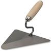 DEWEPRO Cazzuola Berliner 200x190mm - Lama Acciaio Temprato 1,2mm Affilata a Cono - Collo a S Schwanenhals con Manico Legno Ergonomico - Cazzuola Professionale per Muro Intonaco e Posa Malta