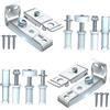 FQRDKT Kit per Porta a Soffietto, Soffietto Spesse, Porta Del Fienile, con Perni Superiori E Inferiori E Guida per Porta Scorrevole Dell'armadio,