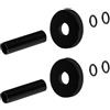 Inbagno Kit copritubo per termoarredo in Ottone - set 2 pezzi, disponibile in diverse colorazioni, compatibile con tubi in rame e multistrato