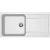 ELLECI LG248068 - Lavello da cucina 1 vasca con Gocciolatoio, 100x500 cm, Bianco 86