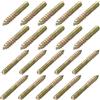 QUARKZMAN Bulloni a Gancio M6 Lunghezza 2(50mm) Bulloni a Testa Doppia Vite Autofilettante 6mm Giunti in Legno per Mobili 40pz