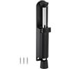 SENRISE Fermaporta telescopico a molla, in acciaio inox, con pedale, per casa, garage, patio, (nero)