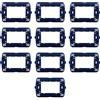 Electron 10 supporti a 3 moduli/posti per placche, scatola 503, Compatibile Con BTicino Living, alta qualità e lunga durata, per placche in plastica, alluminio e vetro, originali e compatibili