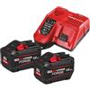 Milwaukee 4933464261 Caricababatterie M18 Hnrg-122, Energy Kit 18V 2X12Ah