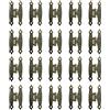 StylishB Cerniera in Ferro, Bronzo, Anticato Cerniera Antica per Porta a Filo Cerniere Decorative Retrò, Cerniere a Farfalla per Armadi, Ante, Bauli, 65 x 35 mm, set da 20
