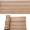 IGTOPS 3D Pannelli adesivi per parete, 40cmX300cm con effetto legno, rivestimento adesivo, pannelli con effetto legno per decorazione murale interna, pannelli acustici 3D, impermeabili, 1.2㎡ (marrone chiaro