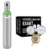 Vogelmann Bombola gas argon CO2 piena 8L 1,5m3 con regolatore Exakt Vogelmann, Bombola del gas per saldatura, Regolatore di saldatura a gas