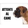 Lovelytiles BOXER attenti al cane mod 1 TARGA cartello IN METALLO (20X30)