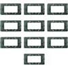 Electron CONFEZIONE DA 10 SUPPORTI A 4 MODULI, PER CASSETTA SCATOLA 504, PER PLACCA A 4 POSTI, COMPATIBILE CON VIMAR PLANA, SERIE STARLIGHT, SERIE CIVILE, MASCHERINA