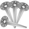 dszapaci 4x Picchetto di terra per luce da giardino 30cm di profondità diametro 15cm picco di terra lampada spiga di terra galvanizzato spike di terra per luci esterne spuntone di terra giardino