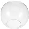 GARVALON Paralume in Vetro a Forma di Sfera, Copri Lampada di Ricambio in Vetro Trasparente, Protetto e Semplice per Illuminazione Vintage Diffusore Delicato