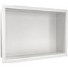 BALNEO Wall-Box ONE Bianco Doccia Nicchia 30x20x10cm Doccia in Nicchia a Parete, Installazione Flessibile in Nicchia, Bianco, Impermeabile, Nicchia per Utensili da Bagno, Senza Piastrelle